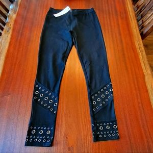Simon Chang Studded Leggings
